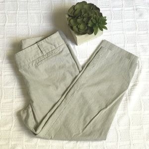 Ann Taylor Loft P Marisa Cropped Stripe Pants